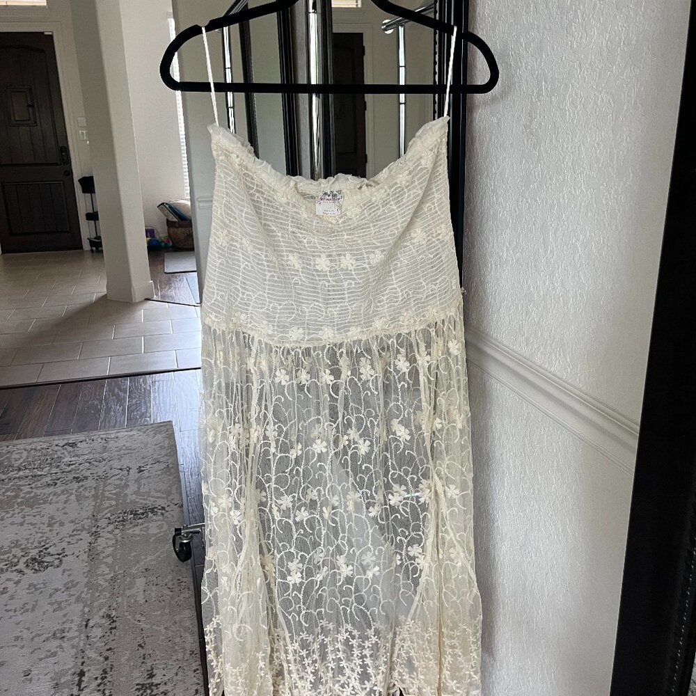 Intimately Free People Sheer Lace See-through Dress